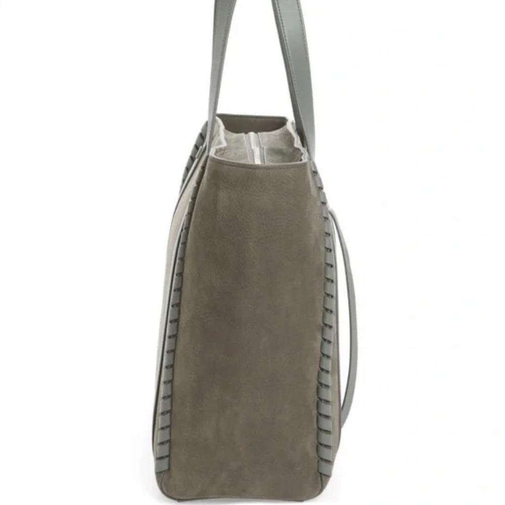 All Saints Ray Nubuck East West Suede Leather Tie Tote - Picture 4 of 12